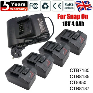 Cargador para batería Snap On CTB8185 CT8810 CT8850 CTB7185 CTB8187 CT7850 CTC720 - Imagen 1 de 24