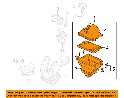 Used Air Cleaner Assembly fits: 2007 Mazda 5 Canada market Grade A - Image 1 of 3