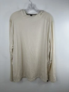 Gaiam Top yoga hoodie Women’s size extra large Lightweight Cream Long Sleeve - Picture 1 of 10