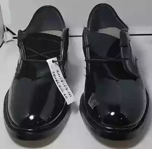 Army USAF Navy Black High Gloss Low Quarter Shoes Women 6-12.5 Capps Delite New - Picture 1 of 3