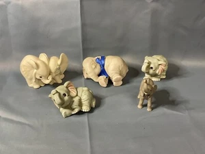 Porcelain Elephant Lot Figures - Picture 1 of 18