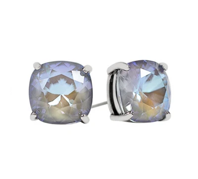 NUEVO EN CAJA PENDIENTES CLARA DE PLATA Origami Owl con CRISTALES DE SWAROVSKI GRIS SERENO DELICATE Foto 1 de 4