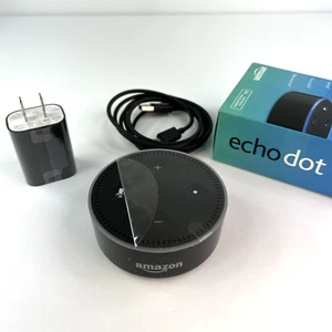 Amazon Echo Dot 2. Generation Smart Lautsprecher - Schwarz (RS03QR) OPEN BOX - Bild 1 von 12