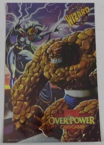 Marvel OverPower Card Game Special Edition Metal Print Storm & Thing - Wizard - Picture 1 of 2