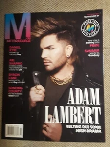 METROSOURCE Magazine Adam Lambert Cover Feature Belting Out High Drama 2023 Gay - Picture 1 of 21