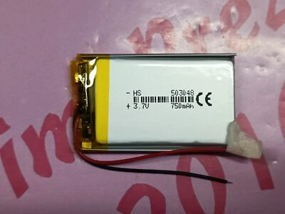 Batterie a litio cella da 3.7 v 750mAh misura 503048 per dispositivi elettrici