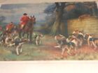English Fox Hunt titled Just in Time,printed in England No C262B