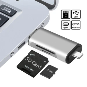 3 In 1 USB Type A 3.0 USB-C Micro TF SD Card Reader OTG Adapter SDXC SDHC MMC 1 - Picture 1 of 10