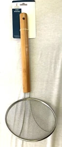 New Grand Gourmet Work Strainer Stainless Steel Mesh & Wooden Handle  - Picture 1 of 4
