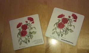COASTERS ~ Roses ~ Set of 2 - Picture 1 of 1