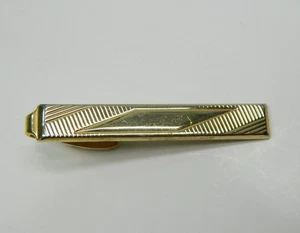 Vintage Gold tone fancy PIONEER Tie Clip/Bar - Picture 1 of 3