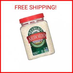 RiceSelect Arborio Rice for Italian Risotto, Premium Gluten Free Rice (32oz) Non - Picture 1 of 2