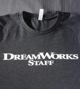 DreamWorks Shirt Herren Medium Dark Heather Gray Staff Crew T-Shirt Animation - Bild 1 von 6