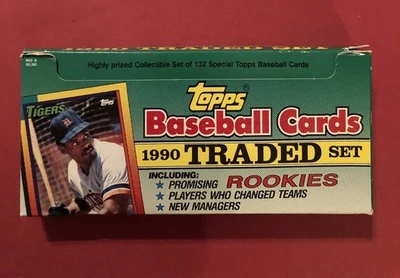 Juego completo de béisbol Topps Traded 1990 caja abierta Foto 1 de 3