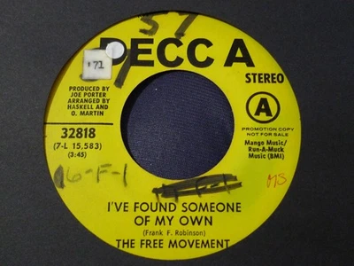 DEMO PROMO-THE FREE MOVEMENT-I'VE FOUND SOMEONE OF MY OWN-DECCA - Image 1 of 2