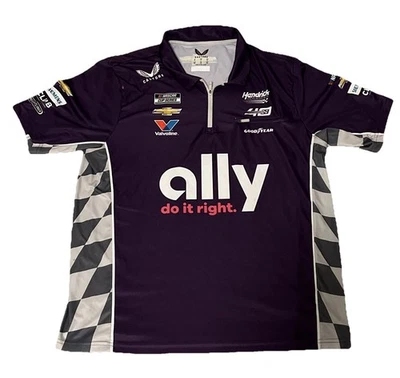 NASCAR #48 Alex Bowman Ally Hendrick Motorsports Team Emitida Crew Shirt XL Foto 1 de 3