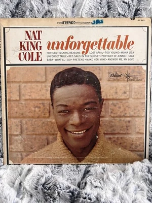 Nat King Cole Unforgettable Capitol Records Vinyl Record - Image 1 of 4