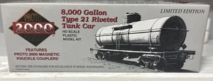 HO SCALE PROTO 2000 PHIL QUARTZ 8000 Gallon Type 21 Tank Car #518 New Kit in Box - Picture 1 of 4