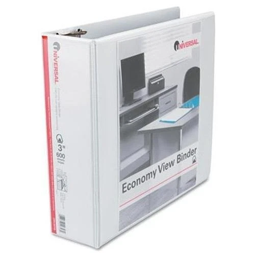 Universal Office Products 20748 Economy D-ring Vinyl View Binder, 3" Capacity, - Image 1 of 1