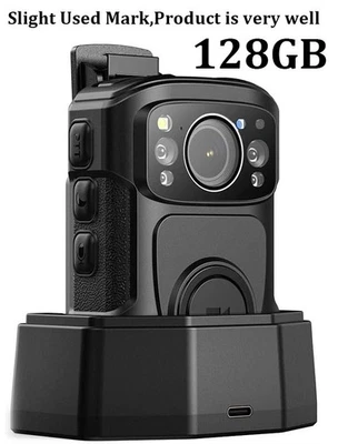 Cámara corporal BOBLOV 4K con audio video cuerpo de policía cámara usada para aplicación de la ley Foto 1 de 4