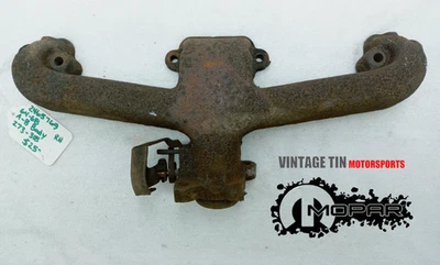 OEM Mopar 64-7 A & B Body Dodge Plymouth 318 273 RH Exhaust Manifold 2465769 Foto 1 de 4