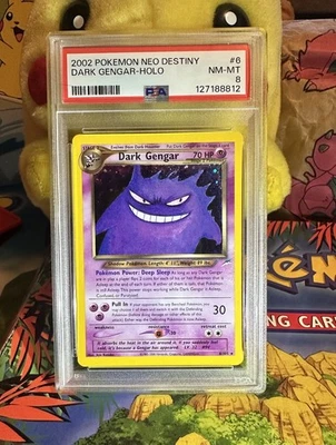 Pokémon Neo Destiny 2002 Dark Gengar Holo Card #6/105 PSA 8 NM MT - Image 1 of 3