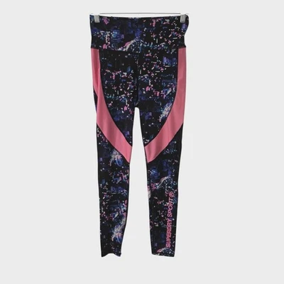 Leggings deportivos SuperDry Pantalones de yoga Gimnasio Correr Bolsillos Brillantes Multicolor 6 NUEVO  Foto 1 de 4