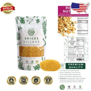 Granuli di buccia d'arancia 4 oz: Kosher, scorza per cuocere, cucinare, tè - Foto 1 di 9
