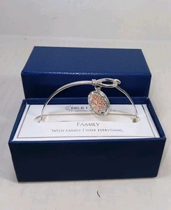 Brilliance Bracelet "Family" with Swarovski Crystals Silver Plated New In Box - Picture 1 of 6