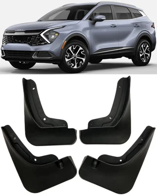 Genuine Front & Rear Molded Splash Guards Mud Flaps For 2023-2024 Kia Sportage - Image 1 of 4