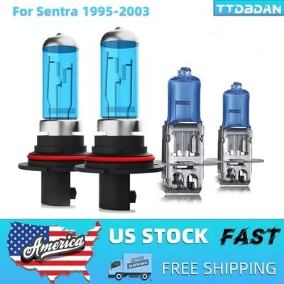 Lâmpadas de halogênio para faróis de halogênio farol de neblina feixe alto/baixo para Nissan Sentra 1995-2003  - Imagem 1 de 4