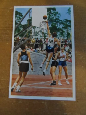 German photo card of golden US basketball team at 1936 Olympics in Berlin - Image 1 of 2