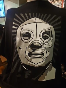 El Santo XL T-SHIRT AAA WWE Rey Mysterio 619 WCW MlW Blue Demon Cmll Penta 0m - Bild 1 von 24