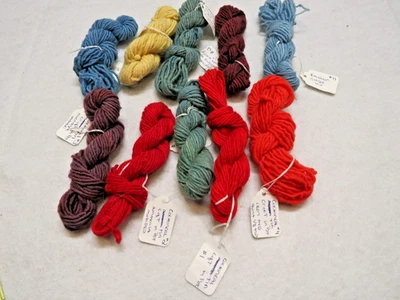 10 Small Skeins of Hand Dyed Yarn - Image 1 of 4