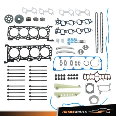 Kit de parafusos de junta de cabeça para Ford E150 E250 E350 F150 4.6L 2004-2008 - Imagem 1 de 4