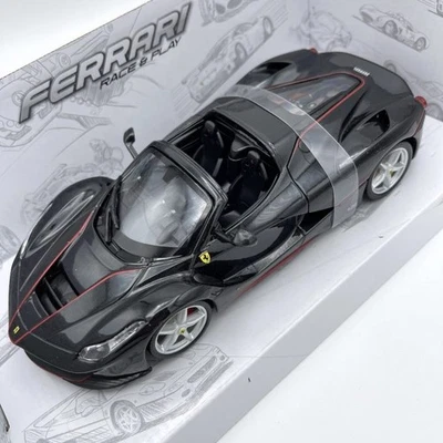 Modellino Auto Bburago 1/24 Ferrari La Ferrari Aperta Black - Immagine 1 di 4