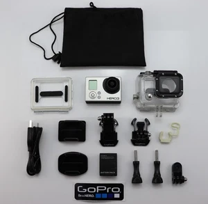 GOPRO HERO 3 SILVER EDITION SPORTS ACTION CAMCORDER CARD 1080P HD VIDEO CAMERA - Picture 1 of 6