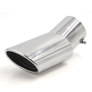 Stainless Steel 75mm / 3" Inlet Slant Cut Car Exhaust Muffler Tip Tail Pipe - Picture 1 of 6