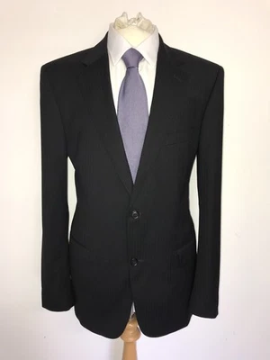HUGO BOSS - Mens BLACK WOOL SUIT - 42 Reg - W36 L32 - GORGEOUS Regular Fit - Image 1 of 4