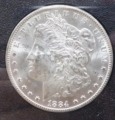 1884-CC GSA Hoard Morgan Silver Dollar, NGC Brilliant Uncirculated - Image 1 of 4