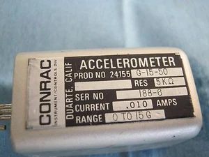 Conrac Instruments: 24155, G-15 Accelerometer. 0 To +15G, 5000Ω, .010A. - Picture 1 of 1