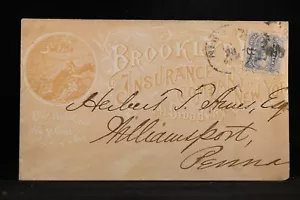 New York: New York City 1869 (circa) #114 Copertura Pubblicitaria Allover Insurance Co - Foto 1 di 2