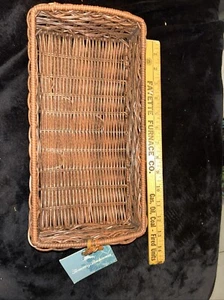Tommy Bahama Woven Weaved Rectangular Basket - Picture 1 of 15