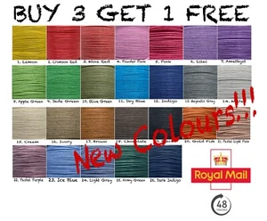 2mm Waxed Cotton Cord String 5m to 70m Jewellery Making Necklace Bracelet *NEW* - Picture 1 of 54