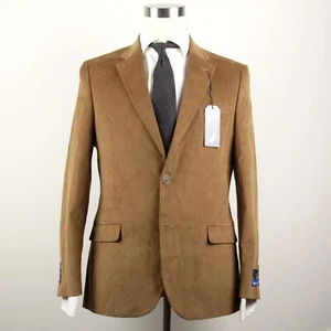 40R Nautica Mens Modern fit Sport Coat Blazer Corduroy Camel E04509 - Picture 1 of 12