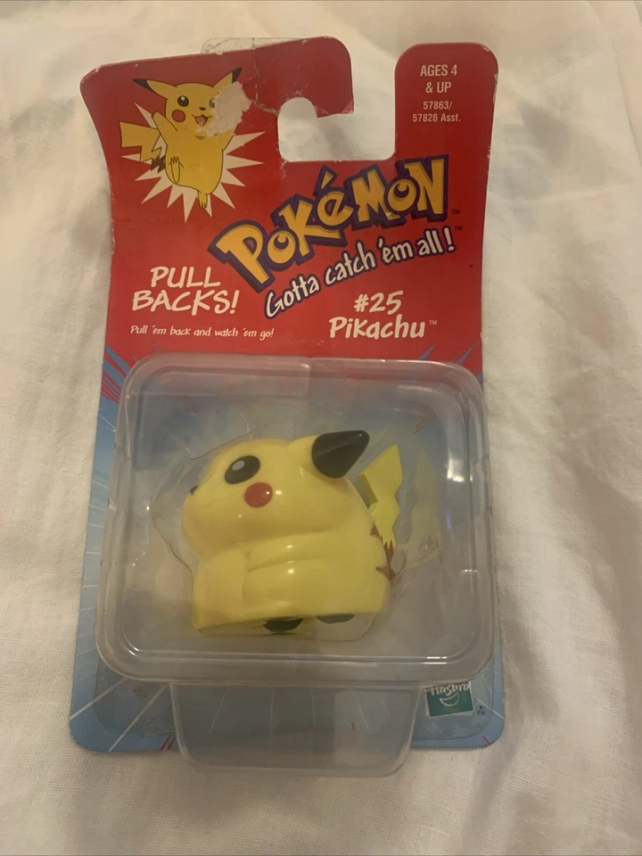 Hasbro Pokemon Pull Backs 25 Pikachu Figure Nintendo