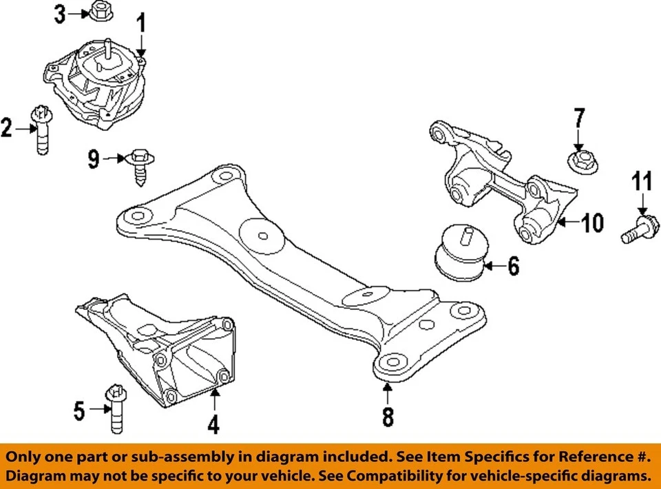BMW OEM 12-25 228i xDrive Motor Transmisión Montaje-Motor Perno 31106794380 Foto 1 de 1