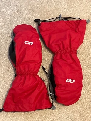 Outdoor Research Alti Mittens Gloves Mitts GoreTex Removable Liner Lobster Man M - Image 1 of 4