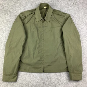 Vintage Military Jacket Mens 44L Green Windbreaker Saco USMC Scovill Field Coat - Picture 1 of 18