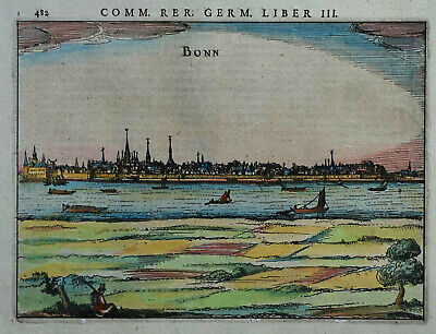 Bonn - Stadtansicht Von Petrus Bertius - Originaler Kupferstich Von 1616 • 199€